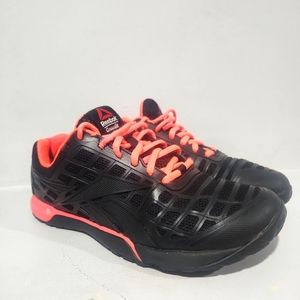 Womens Reebok CrossFit duracage CF74 Black pink SZ 7 running work out gym shoes